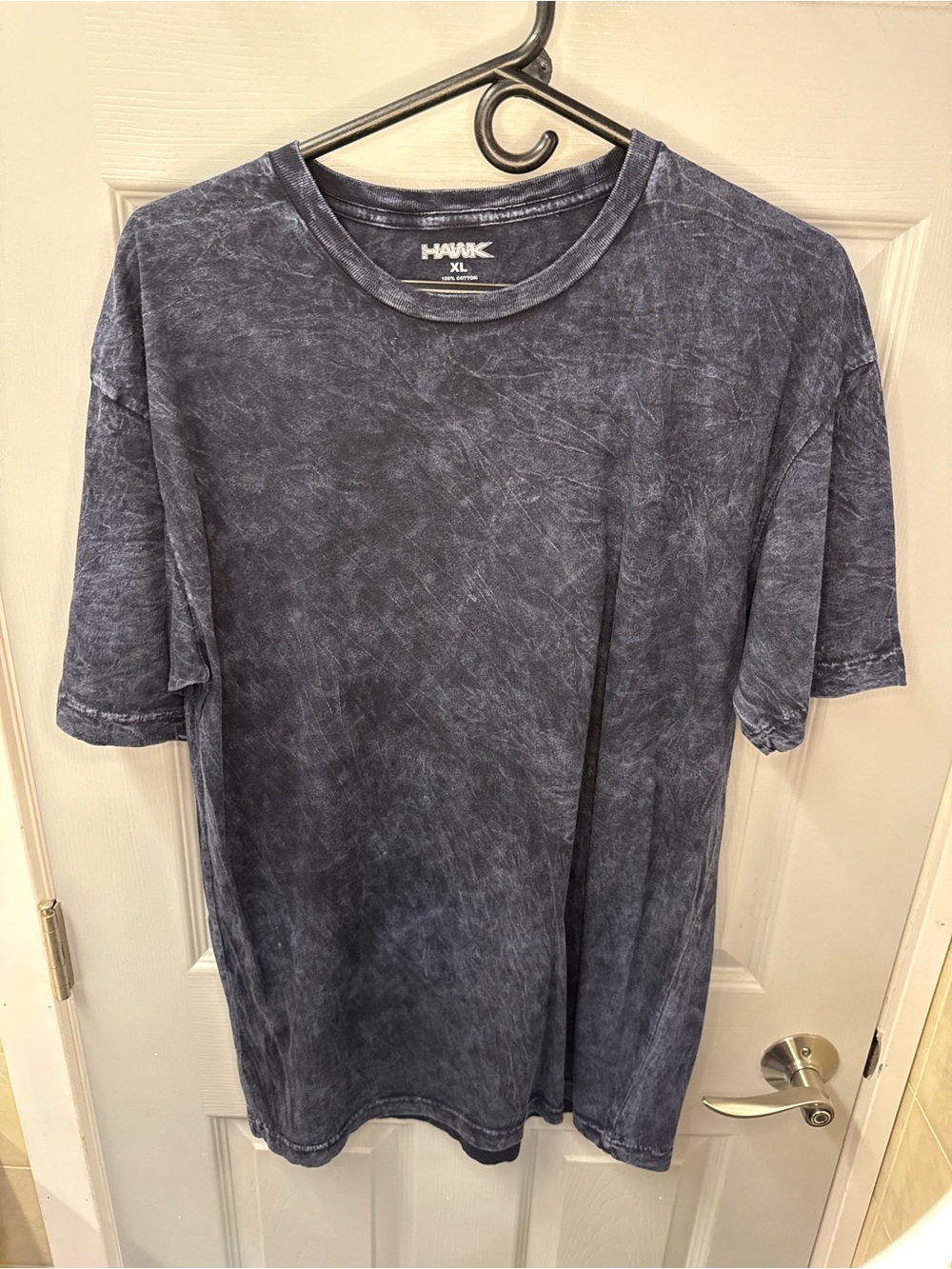 Tony Hawk Men’s Washed Crew Neck T-Shirt - Charcoal Blue
